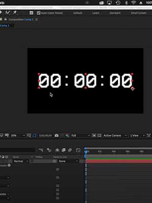 cover photo for After Effects: Creating a Countdown Timer