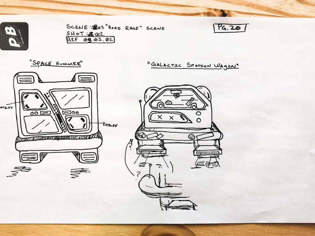 BTS: Storyboards for Lincoln Calling, by Tony Bertino