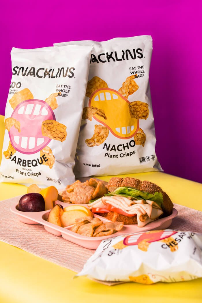 Snacklins food photography and social media design