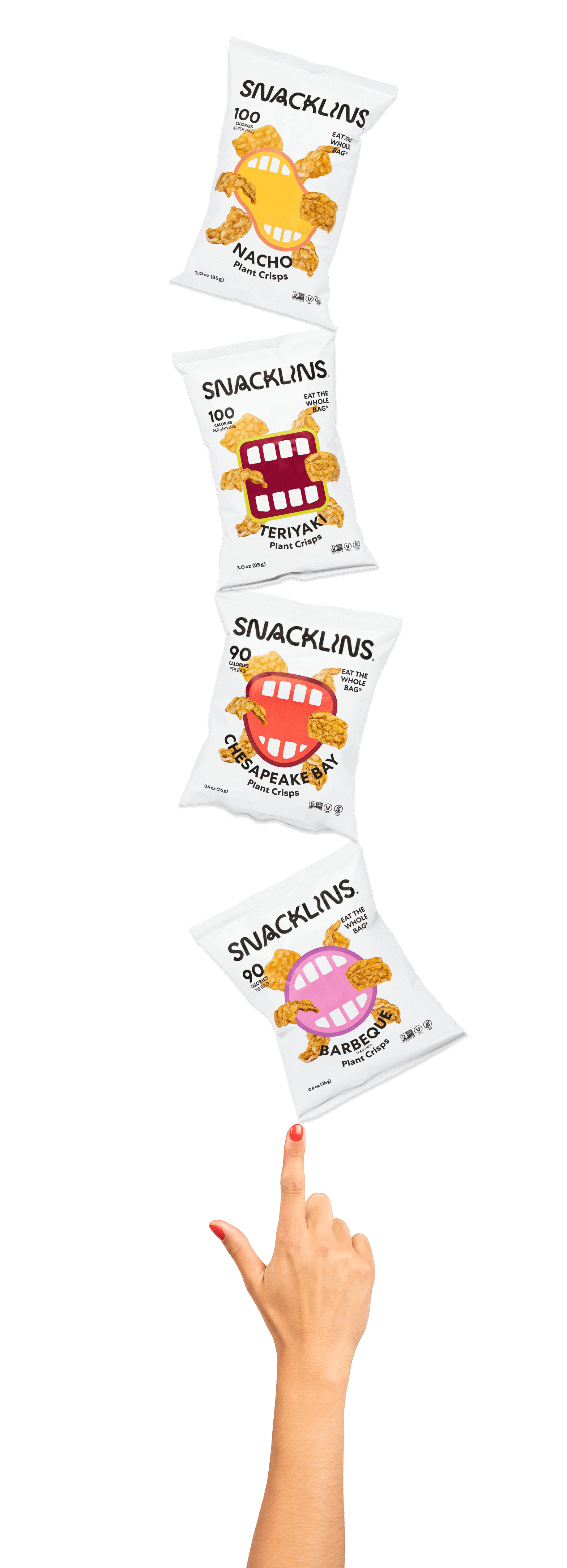 Product Photography created for SNACKLINS