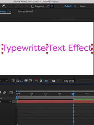 cover photo for How to Add a Typewriter Effect to Text in After Effects