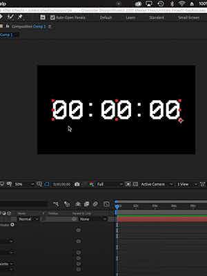 cover photo for After Effects: Creating a Countdown Timer