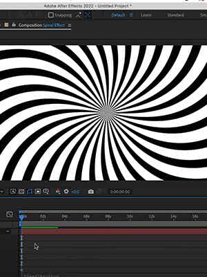 cover photo for After Effects Tutorial: Rotating Spiral Illusion